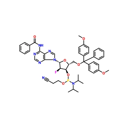 CAS 136834-22-5|N-Benzoyl-5'-O-[bis(4-methoxyphenyl)phenylmethyl]-2'-deoxy-2'-fluoroadenosine 3'-[2-cyanoethyl N,N-bis(1-methylethyl)phosphoramidite]