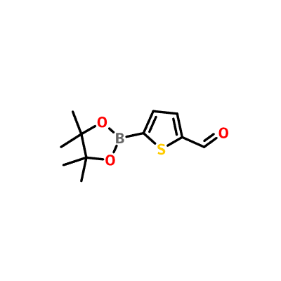 CAS: 1040281-83-1 5-(4,4,5,5-tetramethyl-1,3,2-ڈائیوکسابورولان-2-y)تھیوفین-2-carbaldehہائیڈ