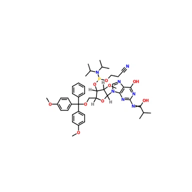 CAS 150780-67-9|5'-O-(4,4-Dimethoxytrityl)-2'-O-methyl-N-isobutyrylguanosine-3'-(2-cyanoethyl-N,N-diisopropyl) phosphoramidite