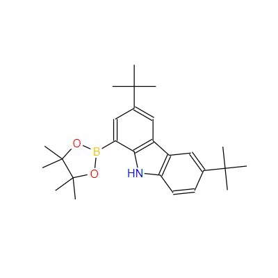 CAS:1510810-80-6|3،6-Di-tert-butyl-1-(4,4,5,5-tetramethyl-1,3,2-dioxaborolan-2-yl )-9ایچ کاربازول