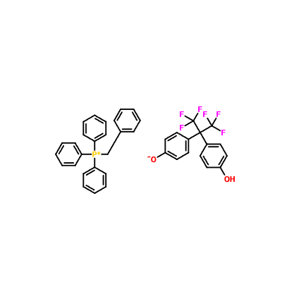 CAS 75768-65-9|Benzyltriphenylphosphonium نمک کے ساتھ 4,4'(2,2,2-trifluoro-1-(trifluoromethyl)ethylidene)bis(فینول)