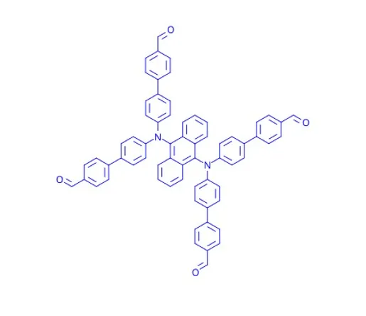 سی اے ایس: 2962812 - 24 - 2|N9 ، N9 ، N10 ، N10- tetrakis (4'-Carbaldehyde- [1،1'-Biphenyl] -4-YL) انتھراسین -9،10-ڈیمائن